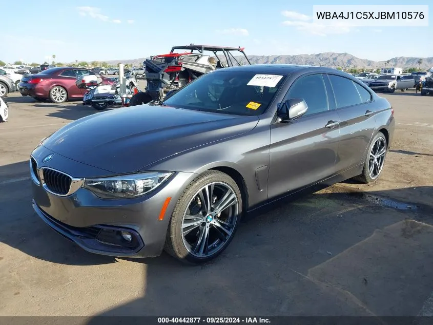 2018 BMW 430I Gran Coupe VIN: WBA4J1C5XJBM10576 Lot: 40442877