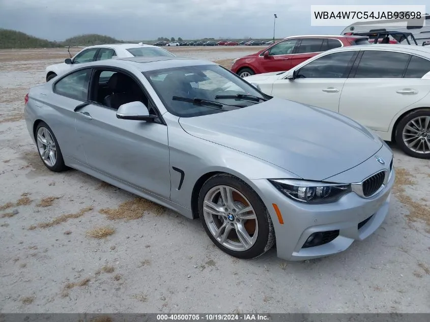 2018 BMW 440I VIN: WBA4W7C54JAB93698 Lot: 40500705