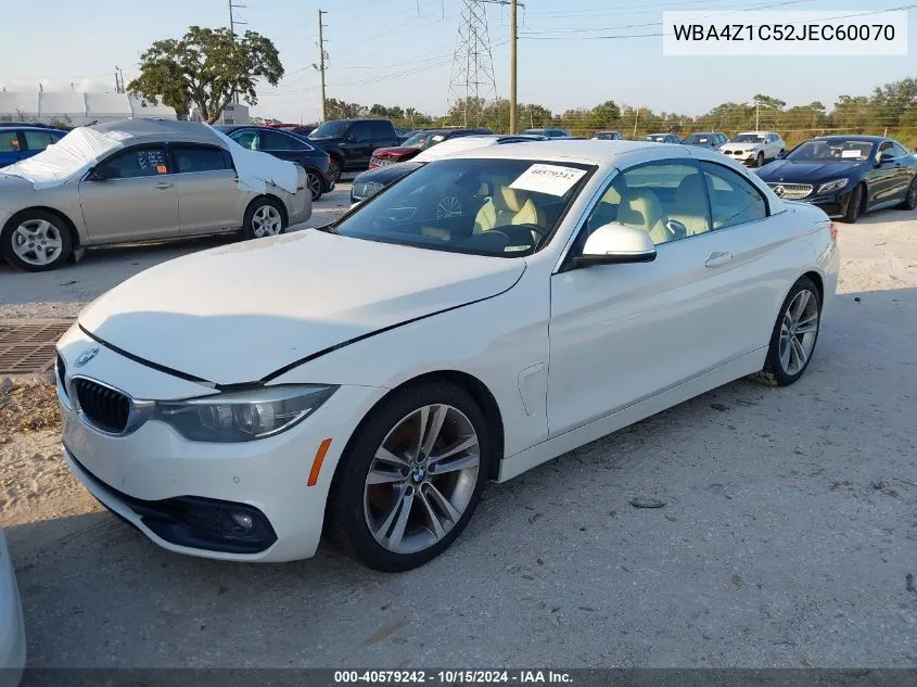 2018 BMW 430I VIN: WBA4Z1C52JEC60070 Lot: 40579242