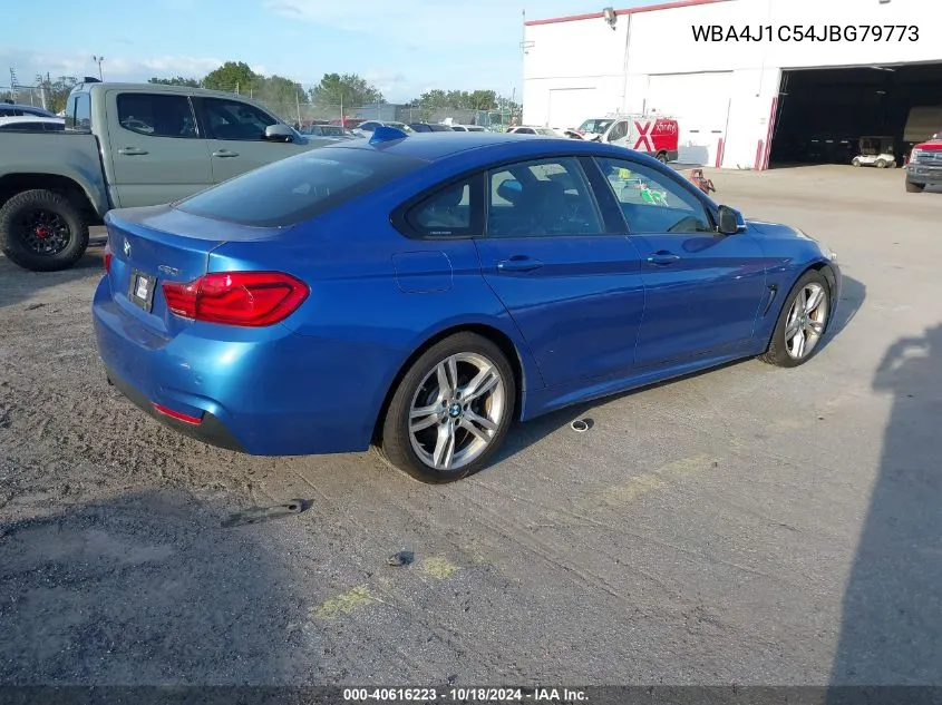 2018 BMW 430I Gran Coupe VIN: WBA4J1C54JBG79773 Lot: 40616223