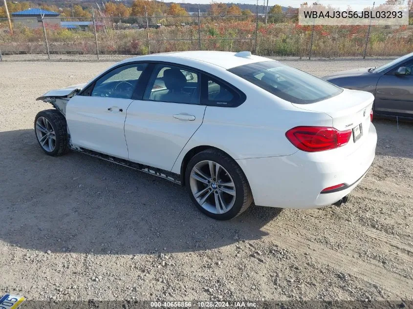 2018 BMW 430I Gran Coupe xDrive VIN: WBA4J3C56JBL03293 Lot: 40656856