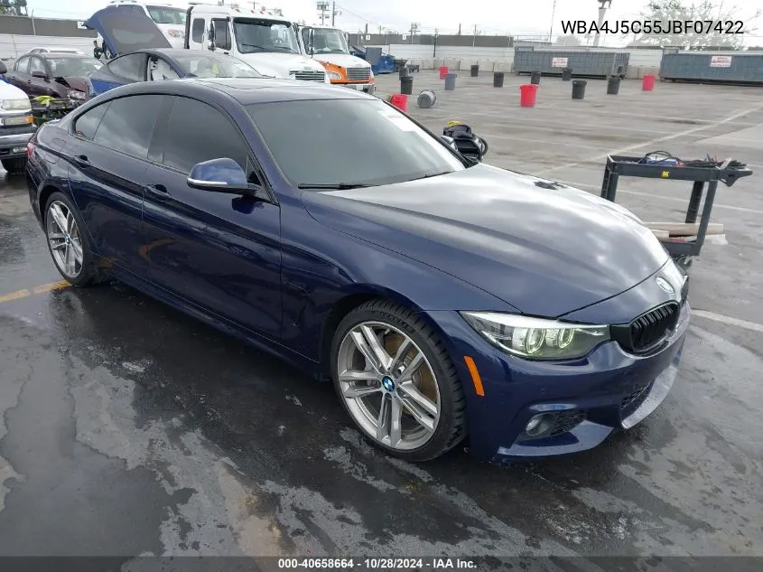 WBA4J5C55JBF07422 2018 BMW 440I Gran Coupe