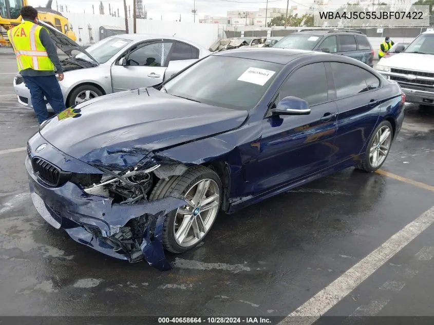 WBA4J5C55JBF07422 2018 BMW 440I Gran Coupe