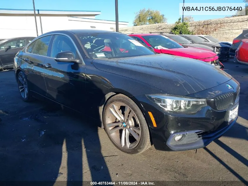 2018 BMW 430I Gran Coupe VIN: WBA4J1C56JBG76440 Lot: 40753464