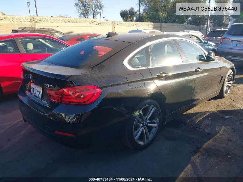 2018 BMW 430I Gran Coupe VIN: WBA4J1C56JBG76440 Lot: 40753464