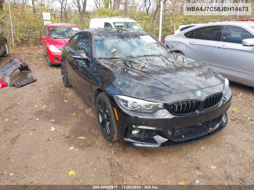 2018 BMW 440I Gran Coupe xDrive VIN: WBA4J7C58JBH14673 Lot: 40902917