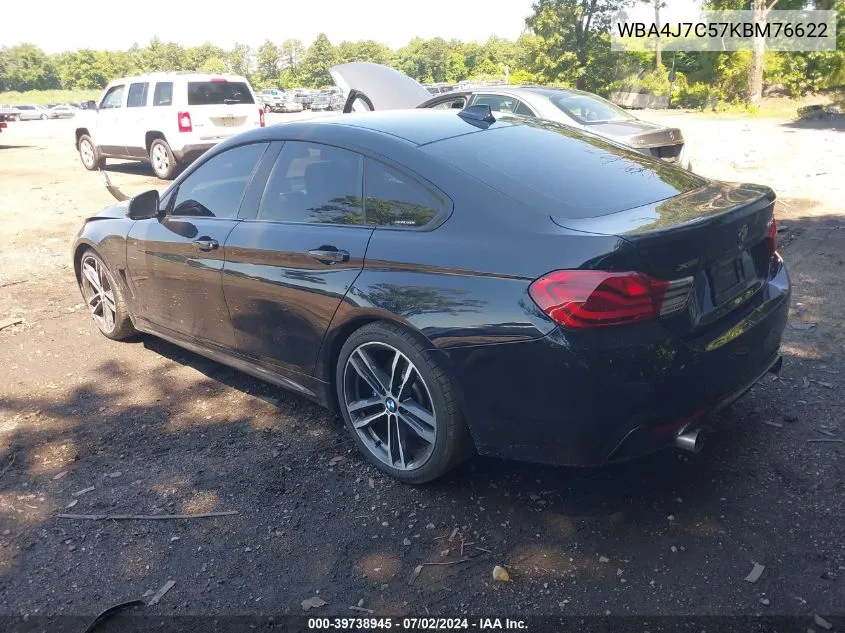 WBA4J7C57KBM76622 2019 BMW 440I Gran Coupe xDrive