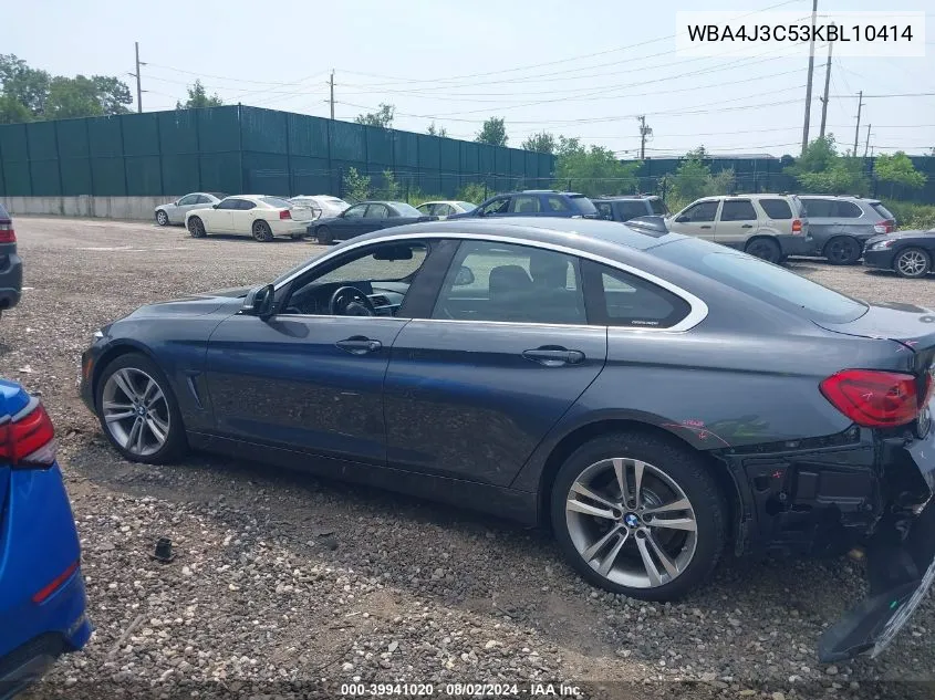 WBA4J3C53KBL10414 2019 BMW 430I Gran Coupe xDrive