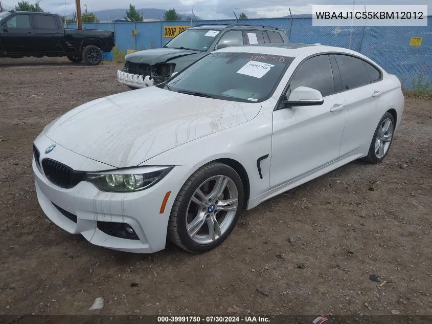 WBA4J1C55KBM12012 2019 BMW 430I Gran Coupe