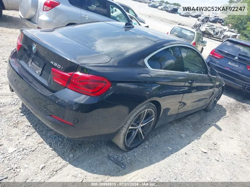 WBA4W3C52KAF92247 2019 BMW 430I