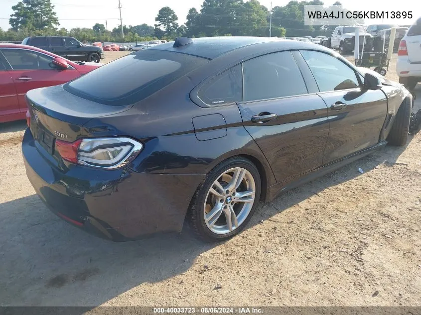 2019 BMW 430I Gran Coupe VIN: WBA4J1C56KBM13895 Lot: 40033723