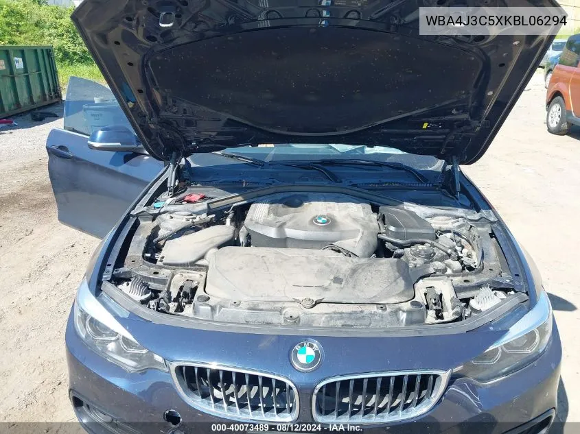 WBA4J3C5XKBL06294 2019 BMW 4 Series 430I xDrive