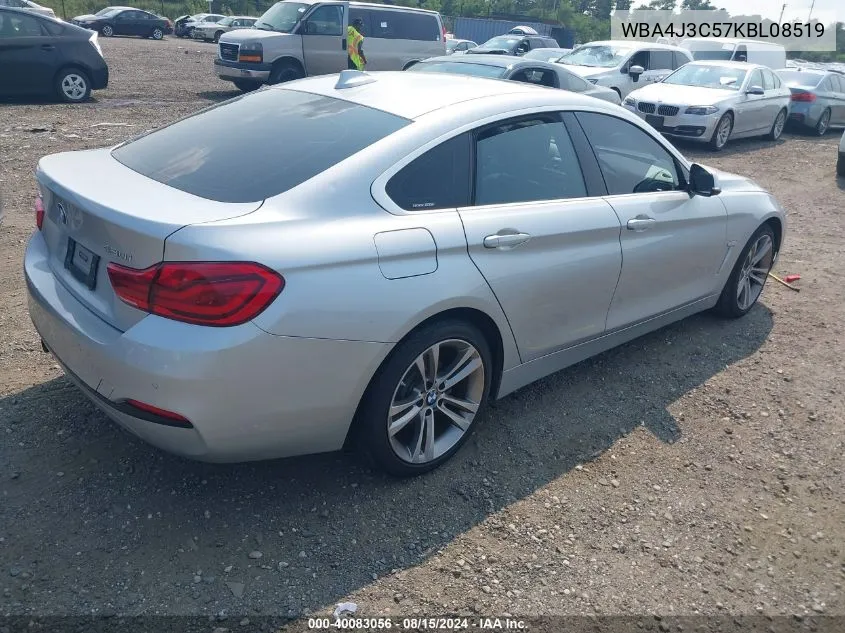 2019 BMW 4 Series 430I xDrive VIN: WBA4J3C57KBL08519 Lot: 40083056