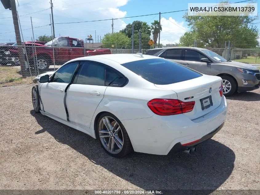 WBA4J1C53KBM13739 2019 BMW 430I Gran Coupe