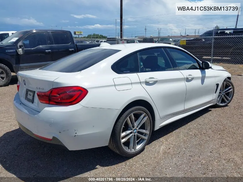 WBA4J1C53KBM13739 2019 BMW 430I Gran Coupe