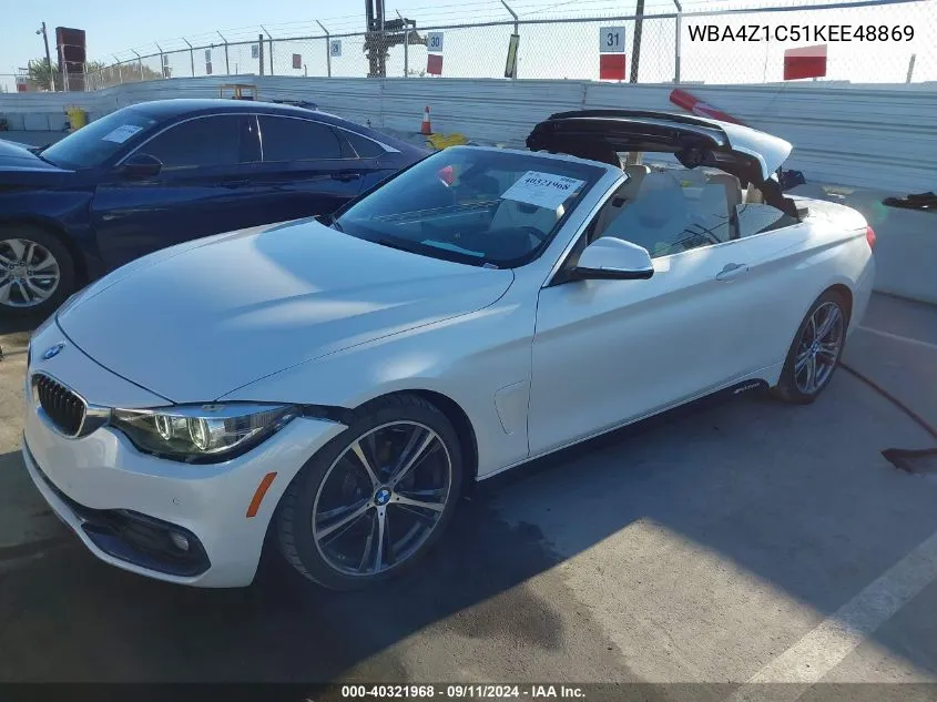 2019 BMW 430I VIN: WBA4Z1C51KEE48869 Lot: 40424432