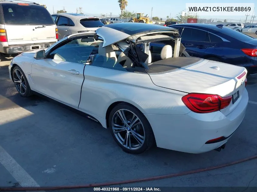 2019 BMW 430I VIN: WBA4Z1C51KEE48869 Lot: 40424432