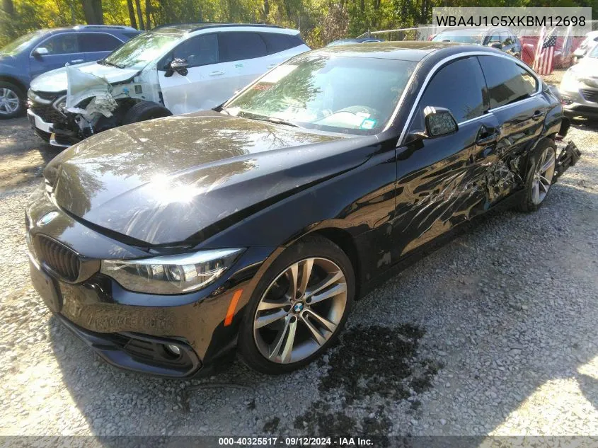 2019 BMW 430I Gran Coupe VIN: WBA4J1C5XKBM12698 Lot: 40325517