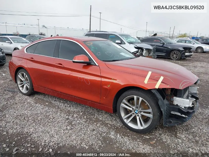 2019 BMW 430I Gran Coupe xDrive VIN: WBA4J3C58KBL09520 Lot: 40345813