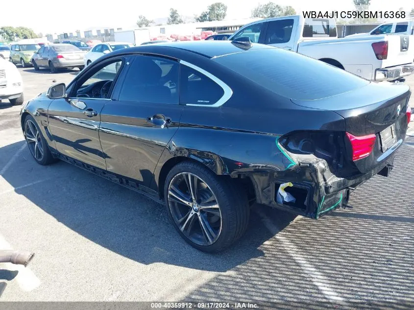 2019 BMW 430I Gran Coupe VIN: WBA4J1C59KBM16368 Lot: 40359912