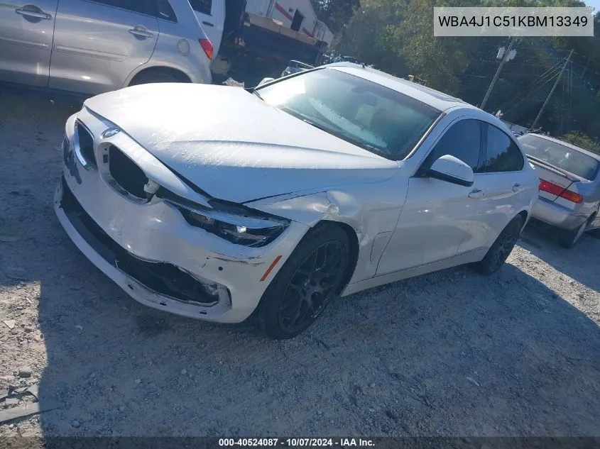 2019 BMW 430I Gran Coupe VIN: WBA4J1C51KBM13349 Lot: 40524087