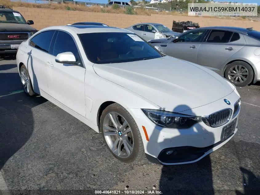 2019 BMW 430I Gran Coupe VIN: WBA4J1C59KBM14037 Lot: 40641921