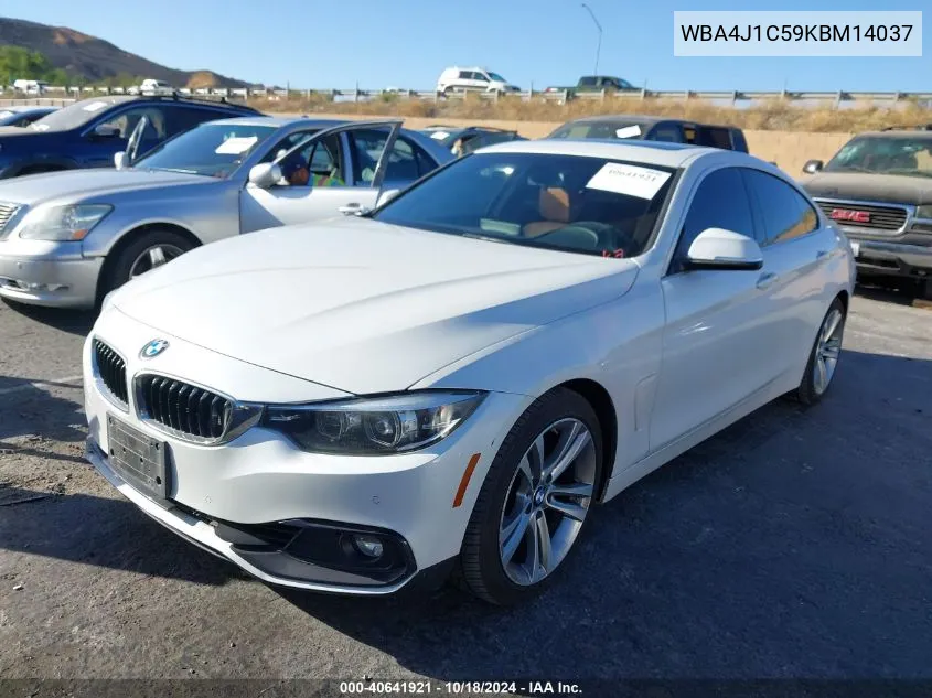 2019 BMW 430I Gran Coupe VIN: WBA4J1C59KBM14037 Lot: 40641921