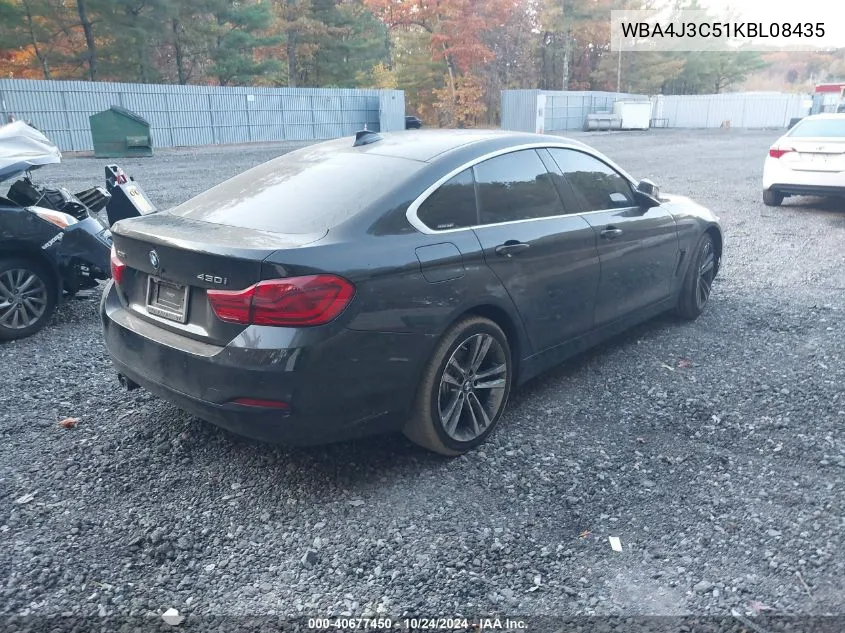 2019 BMW 430I Gran Coupe Gran Coupe VIN: WBA4J3C51KBL08435 Lot: 40677450