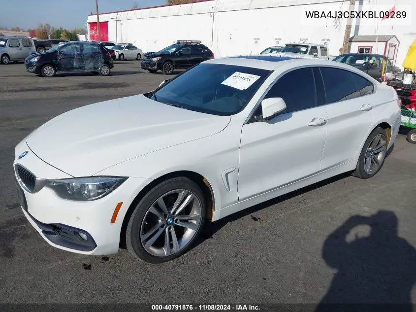 2019 BMW 430I Gran Coupe xDrive VIN: WBA4J3C5XKBL09289 Lot: 40791876