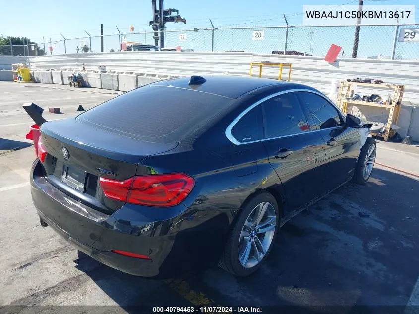 2019 BMW 430I Gran Coupe VIN: WBA4J1C50KBM13617 Lot: 40794453