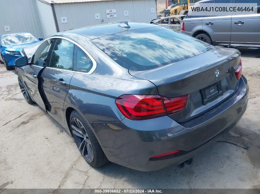 WBA4J1C08LCE46464 2020 BMW 430I Gran Coupe