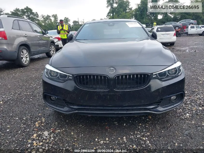 2020 BMW 430I Gran Coupe VIN: WBA4J1C04LCE26695 Lot: 39983299