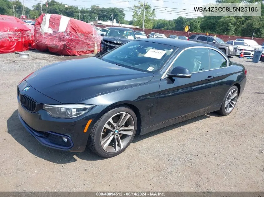 2020 BMW 430I xDrive VIN: WBA4Z3C08L5N25106 Lot: 40094512