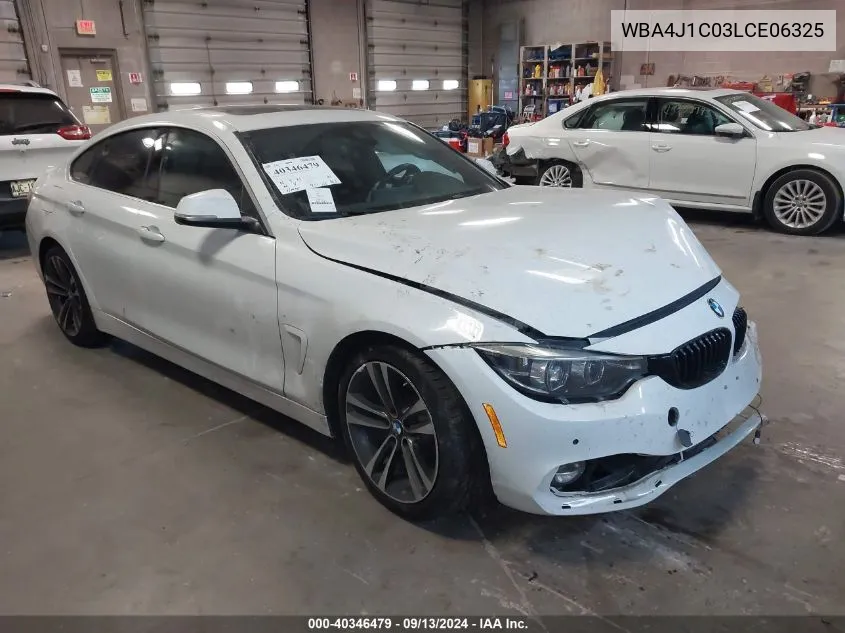 WBA4J1C03LCE06325 2020 BMW 430I Gran Coupe