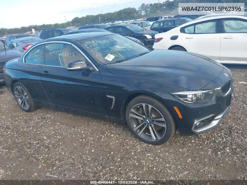 2020 BMW 440I xDrive VIN: WBA4Z7C01L5P62396 Lot: 40486441