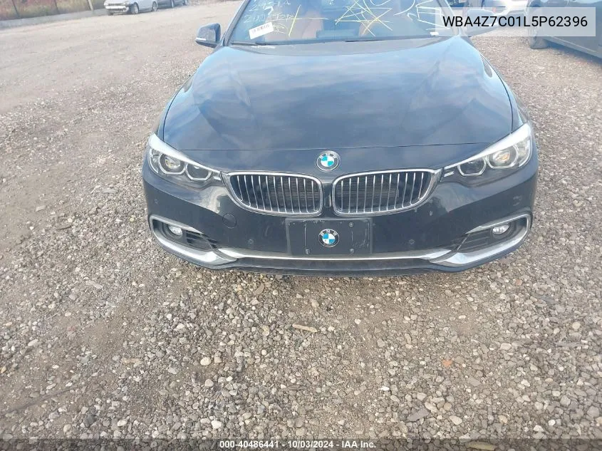 2020 BMW 440I xDrive VIN: WBA4Z7C01L5P62396 Lot: 40486441