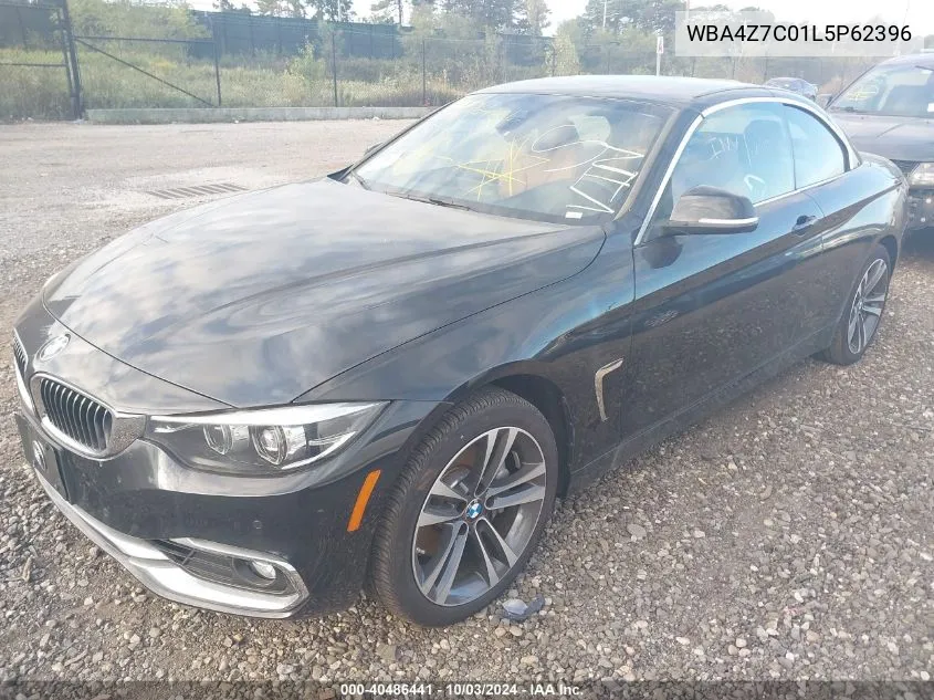 2020 BMW 440I xDrive VIN: WBA4Z7C01L5P62396 Lot: 40486441