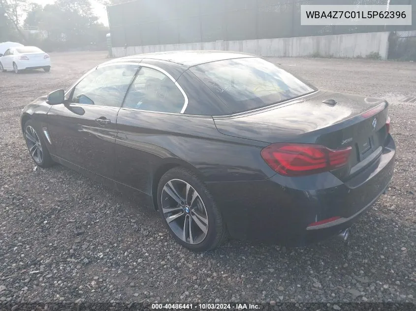 2020 BMW 440I xDrive VIN: WBA4Z7C01L5P62396 Lot: 40486441