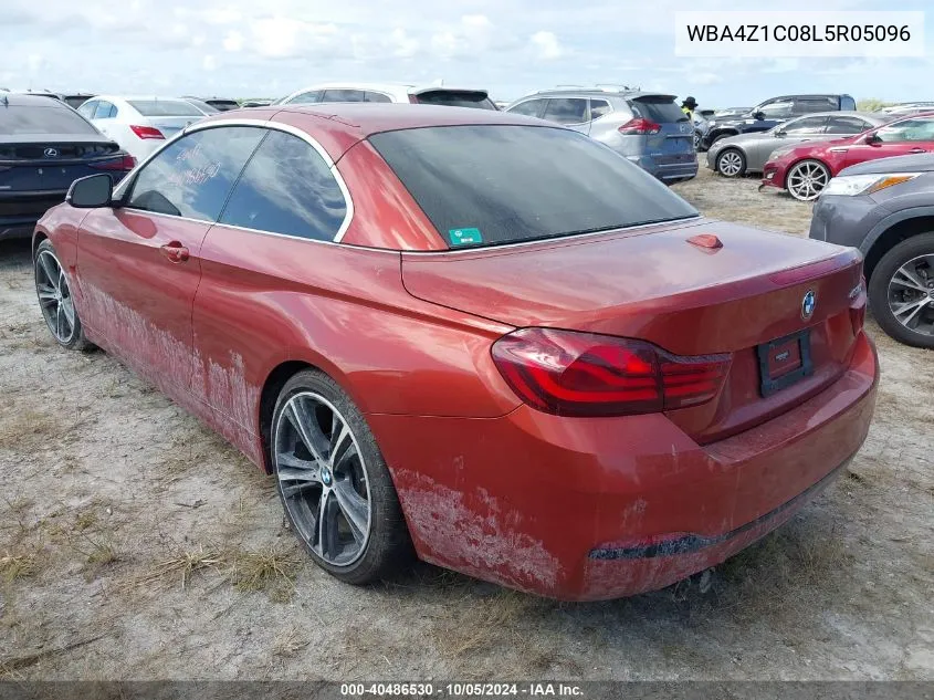 2020 BMW 430I VIN: WBA4Z1C08L5R05096 Lot: 40486530