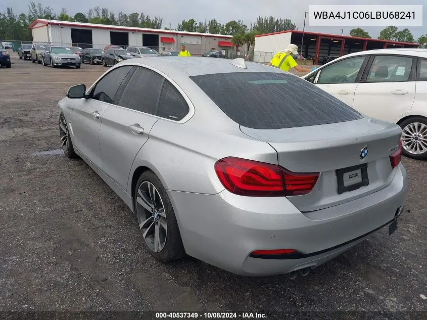 2020 BMW 4 Series 430I VIN: WBA4J1C06LBU68241 Lot: 40537349