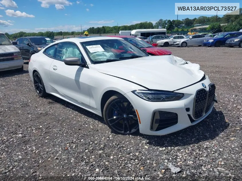 2023 BMW M440I xDrive VIN: WBA13AR03PCL73527 Lot: 39564054