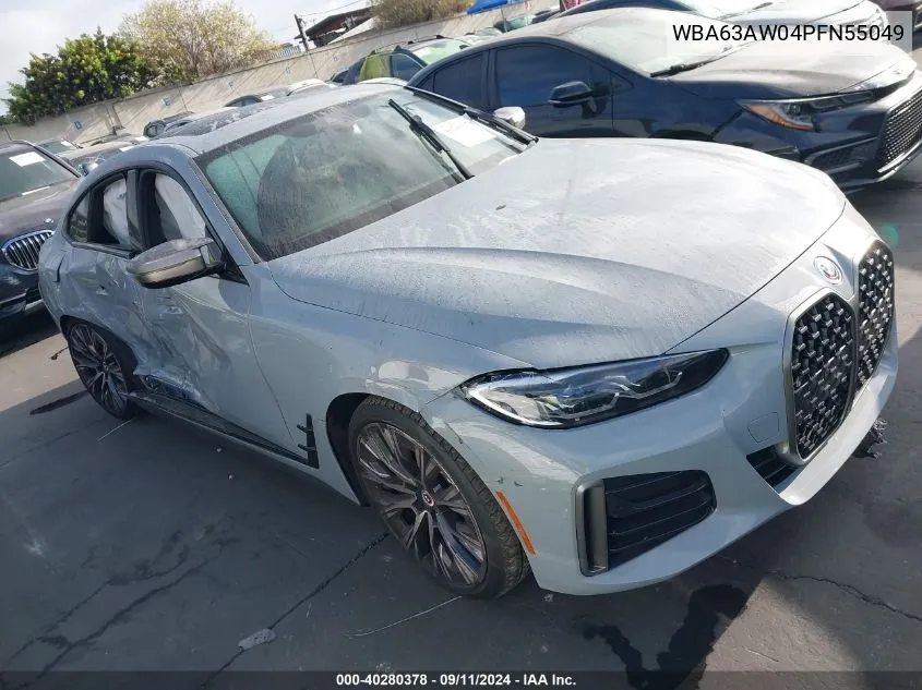 2023 BMW M440I Gran Coupe VIN: WBA63AW04PFN55049 Lot: 40280378