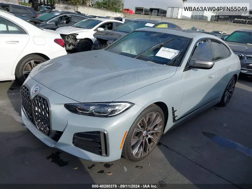 2023 BMW M440I Gran Coupe VIN: WBA63AW04PFN55049 Lot: 40280378