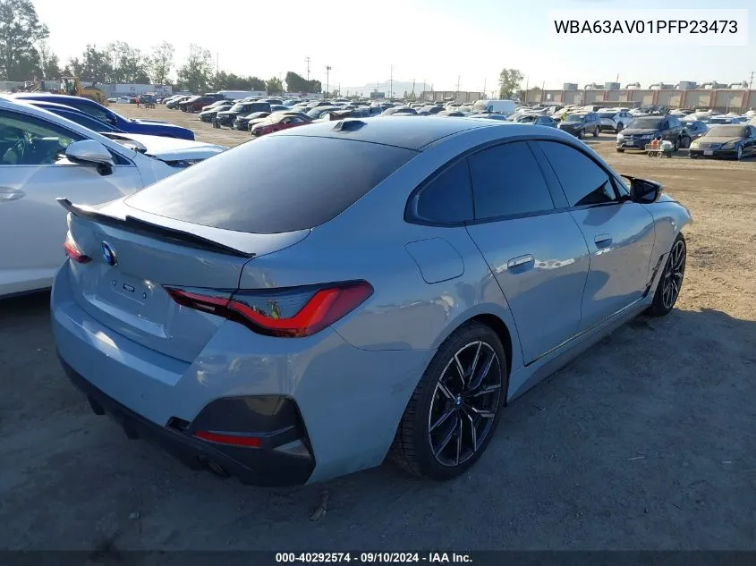 2023 BMW 430I Gran Coupe VIN: WBA63AV01PFP23473 Lot: 40292574