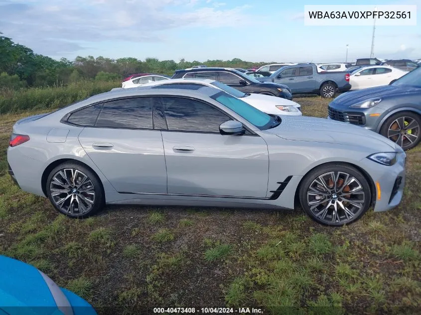 WBA63AV0XPFP32561 2023 BMW 430I Gran Coupe