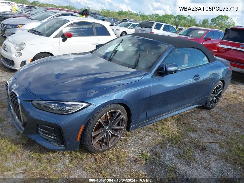 2023 BMW 430I VIN: WBA23AT05PCL73719 Lot: 40491384