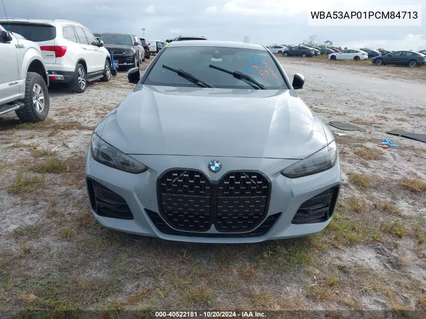 2023 BMW 430I VIN: WBA53AP01PCM84713 Lot: 40522181