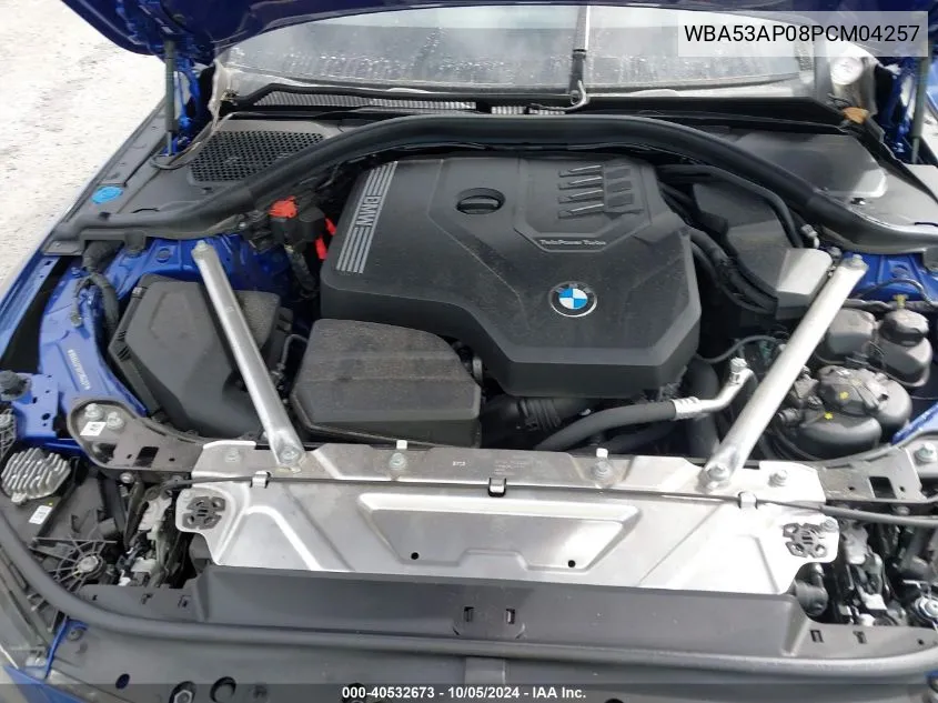 2023 BMW 430I VIN: WBA53AP08PCM04257 Lot: 40532673