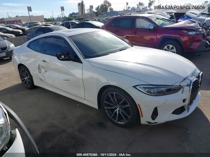 2023 BMW 430I VIN: WBA53AP08PCL76606 Lot: 40576360