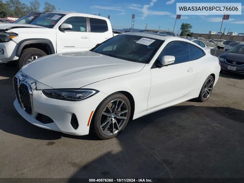 2023 BMW 430I VIN: WBA53AP08PCL76606 Lot: 40576360